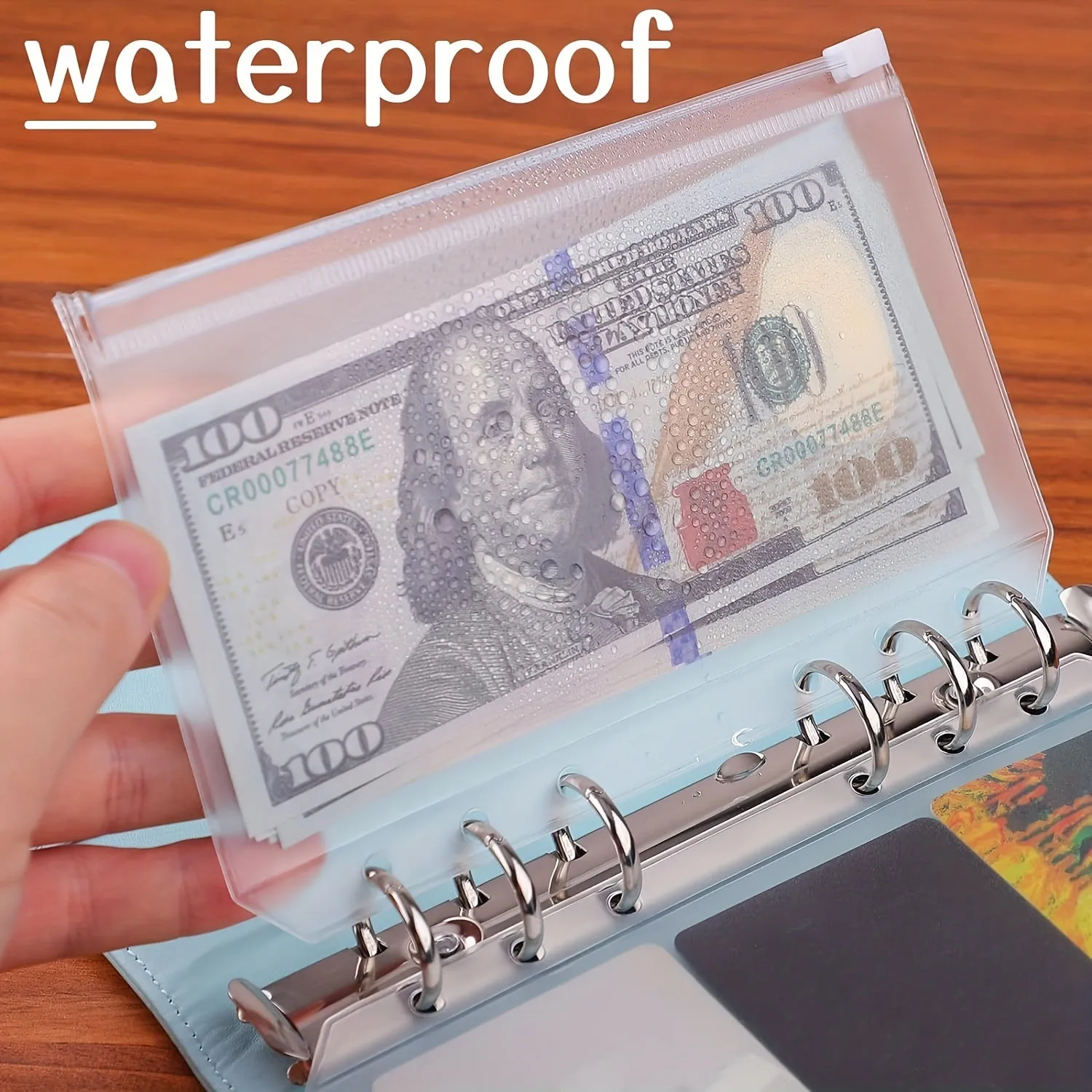 12pcs A6 Size Binder Pockets Budgeting Envelopes  Filing Bags
