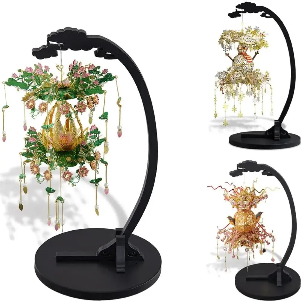 3d Metal Puzzle Different Season Lantern Model Kits for Adult Diy Building Kits Decoration Gift for Kids
