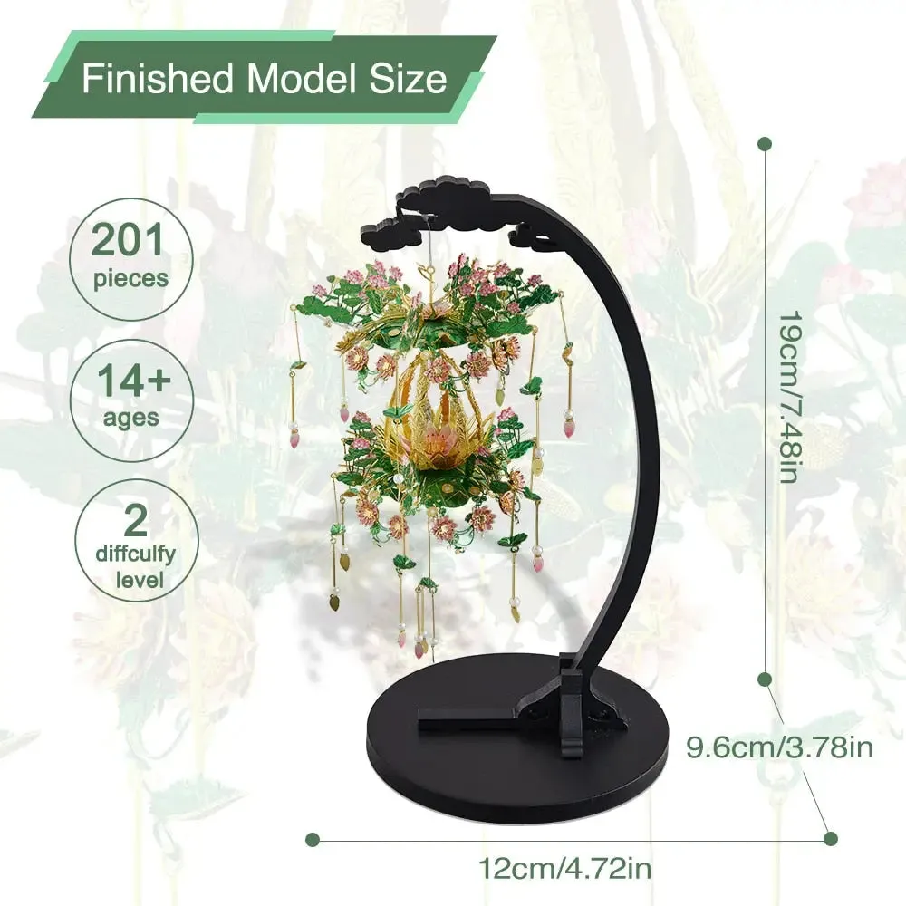 3d Metal Puzzle Different Season Lantern Model Kits for Adult Diy Building Kits Decoration Gift for Kids