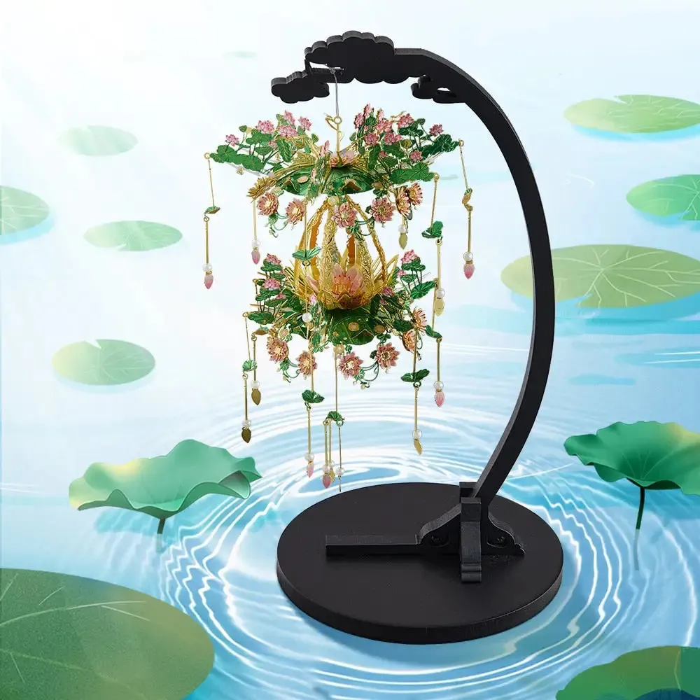 3d Metal Puzzle Different Season Lantern Model Kits for Adult Diy Building Kits Decoration Gift for Kids