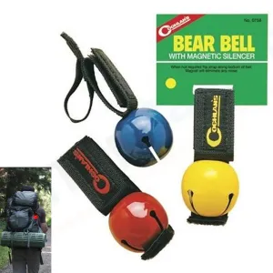 4 Pc Coghlans Bear Bell Magnetic Silencer Hiking Safety Survival Attack Dog Bell