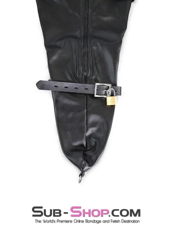 7303M      Ultimate Fantasy Zippered Single Glove Bondage Armbinder with Locking Straps