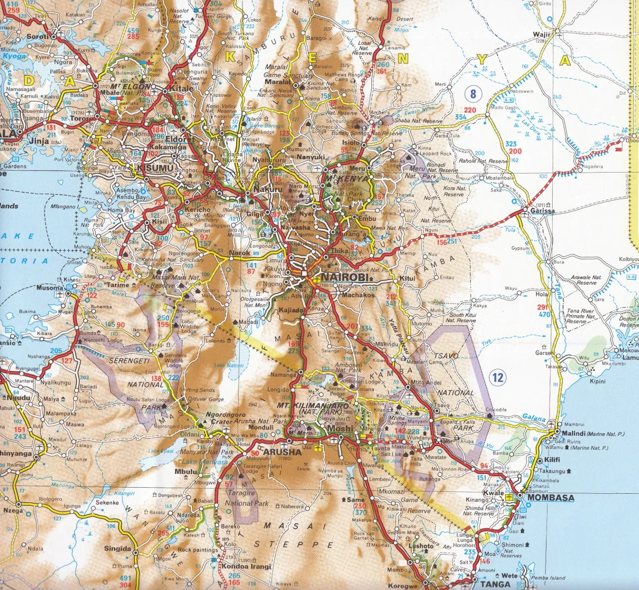 Africa Central & Southern Michelin Map 746