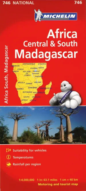 Africa Central & Southern Michelin Map 746