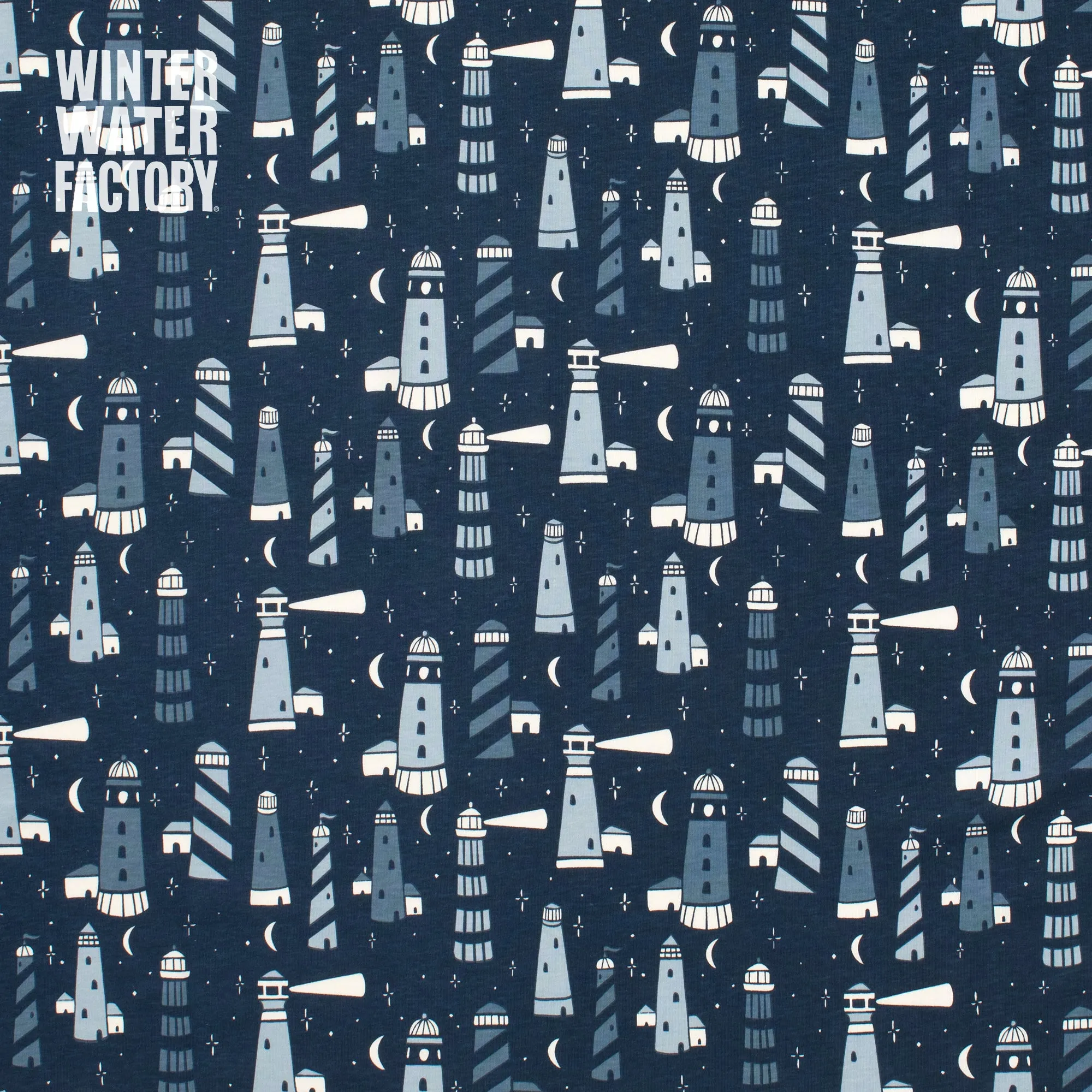 Alberta Dress - Lighthouses Night Sky
