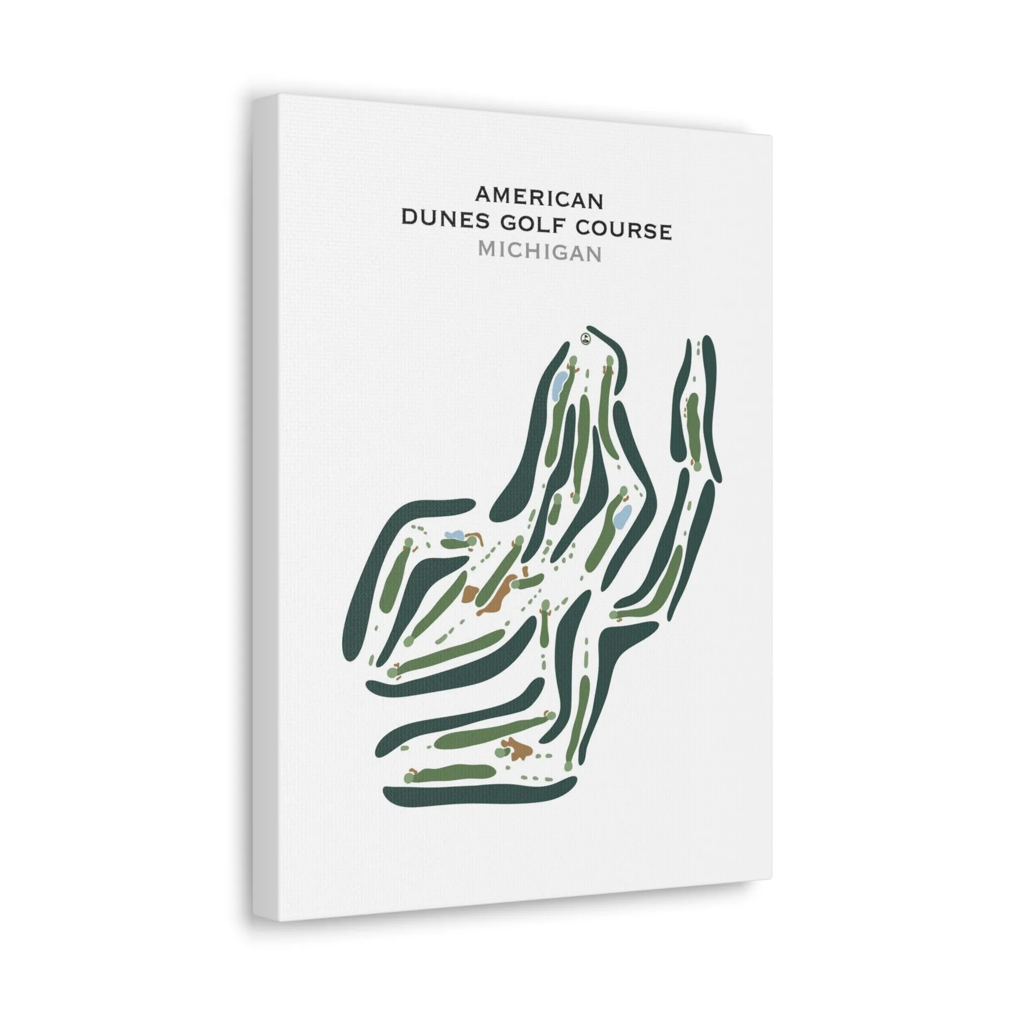 American Dunes Golf Course, Michigan - Printed Golf Courses