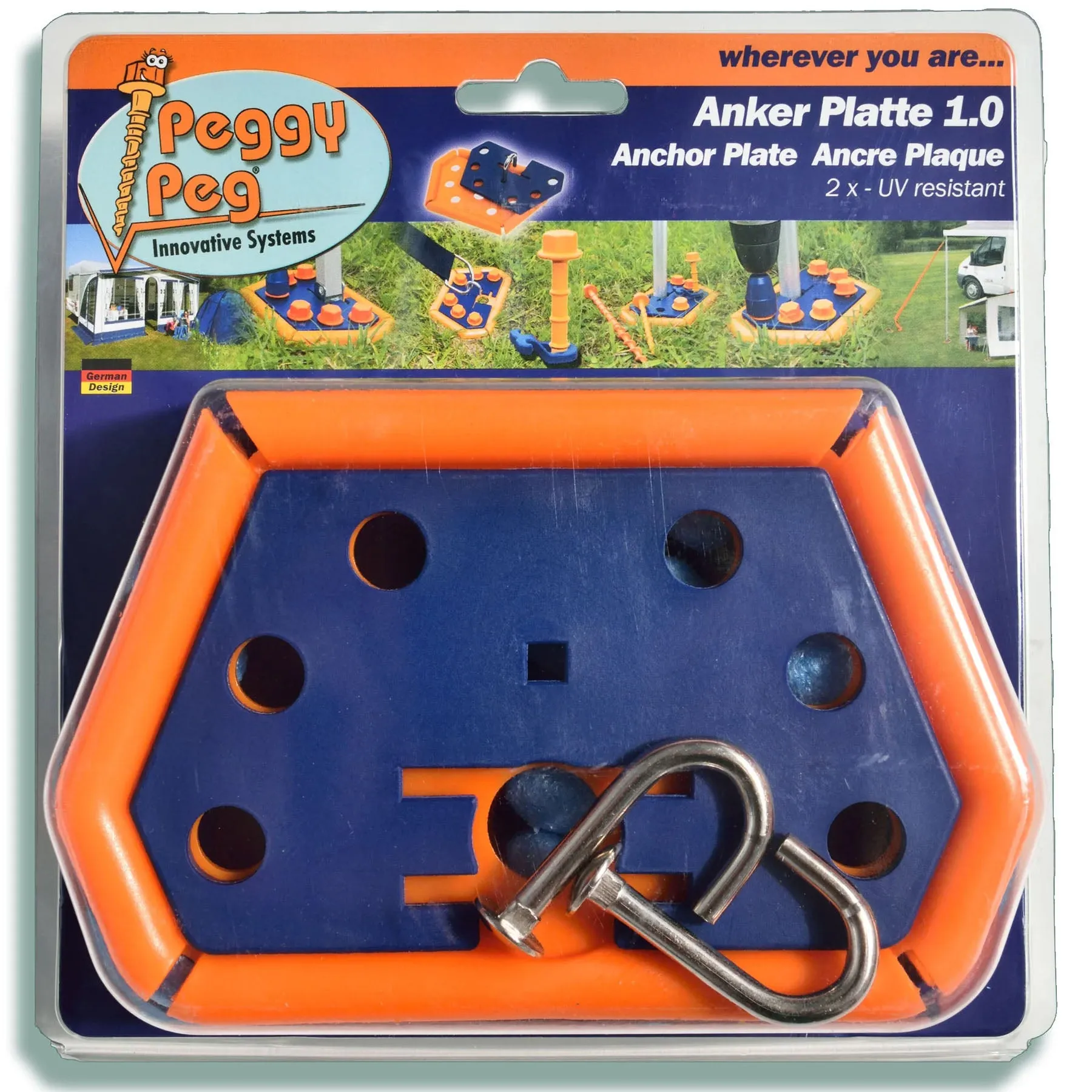 Anchor Plate 1.0 • Pack of 2 (PP11) • Awning / Aircraft Anchor Plate