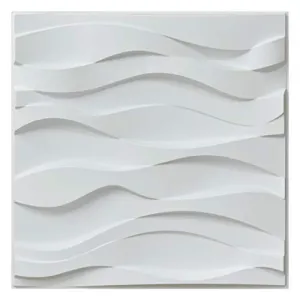 Art3d A10041 Decorative PVC 3D Wall Panels, 32 Square Feet, Wave 4