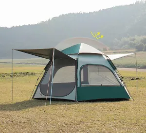 Automatic Hexagon Thickened Camping Tent For Family Outdoor Activities