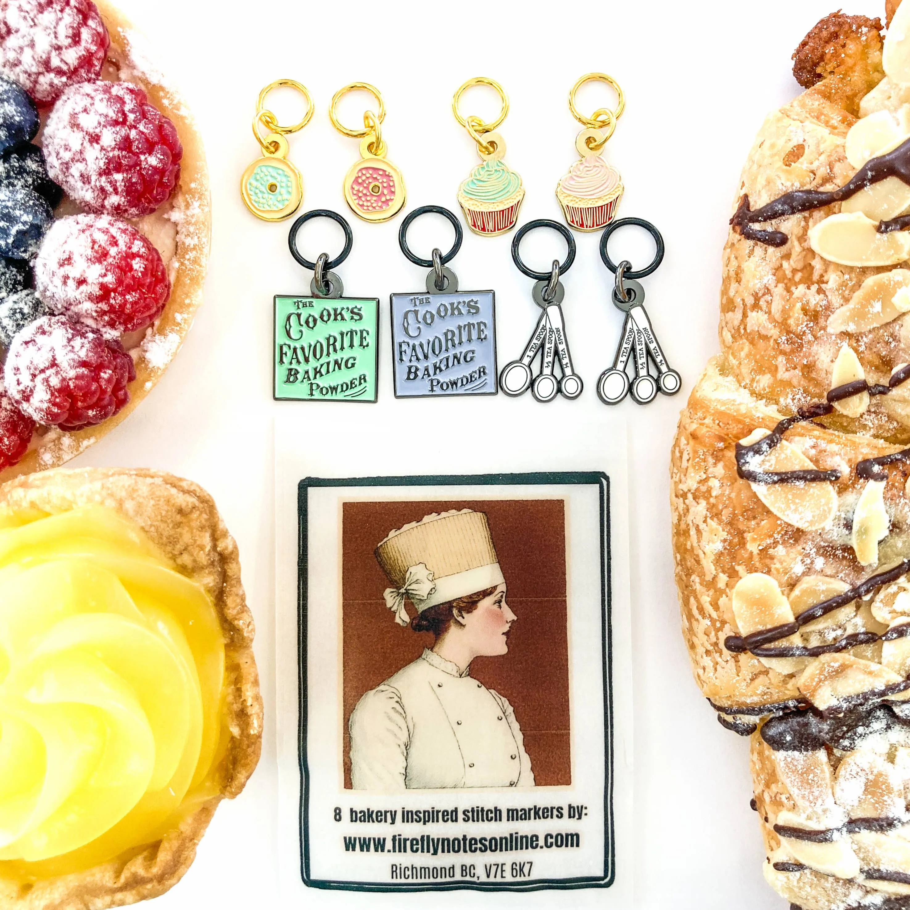 Bakery Delights Enamel Stitch Markers Set