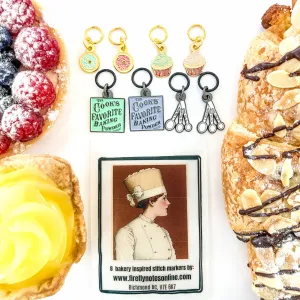 Bakery Delights Enamel Stitch Markers Set