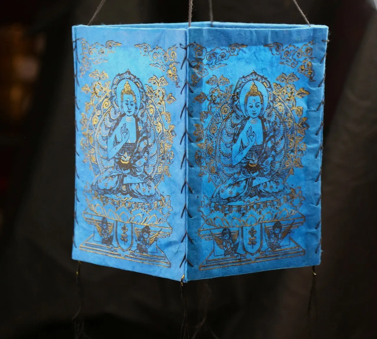 Blue Buddha Lantern