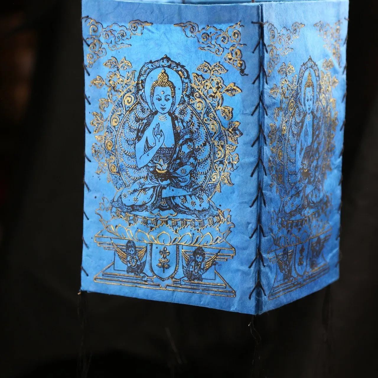 Blue Buddha Lantern