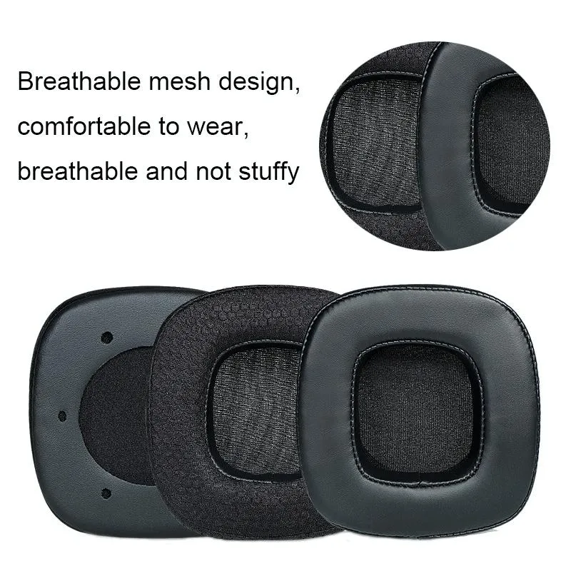 Breathable Headphone Covers - 1 Pair - Ice Silk Black