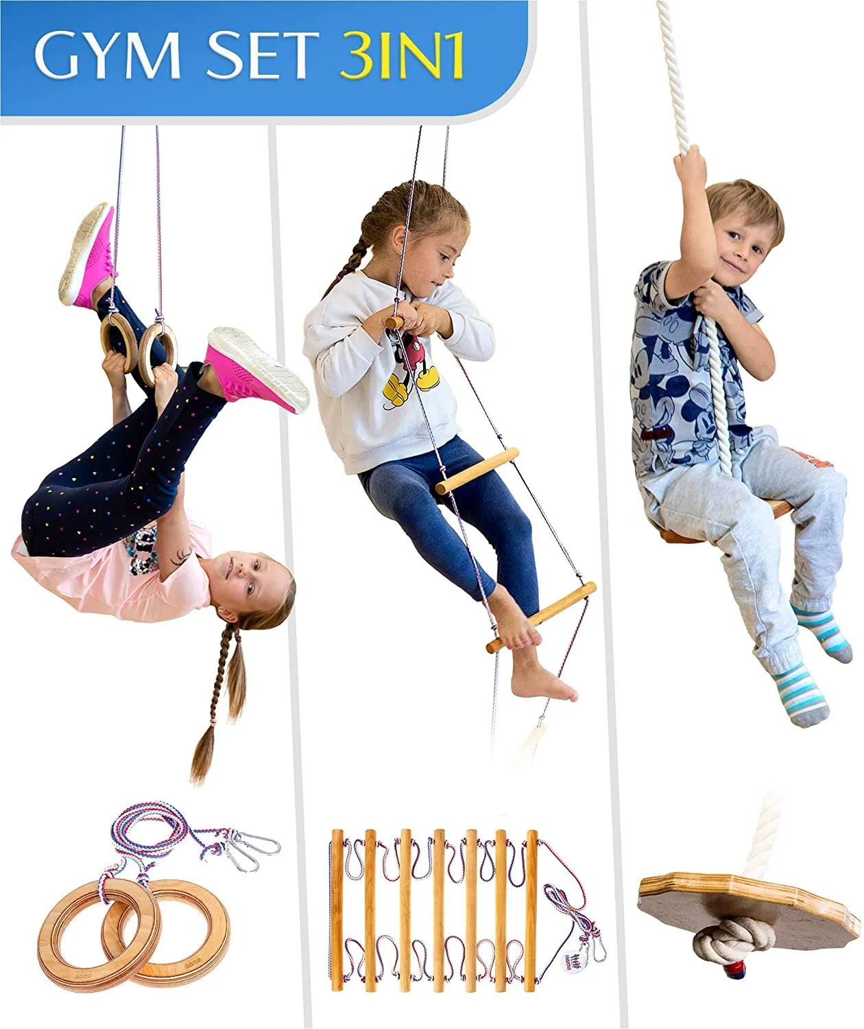 Climbing Rope Ladder for Kids 3-9 Y.o.