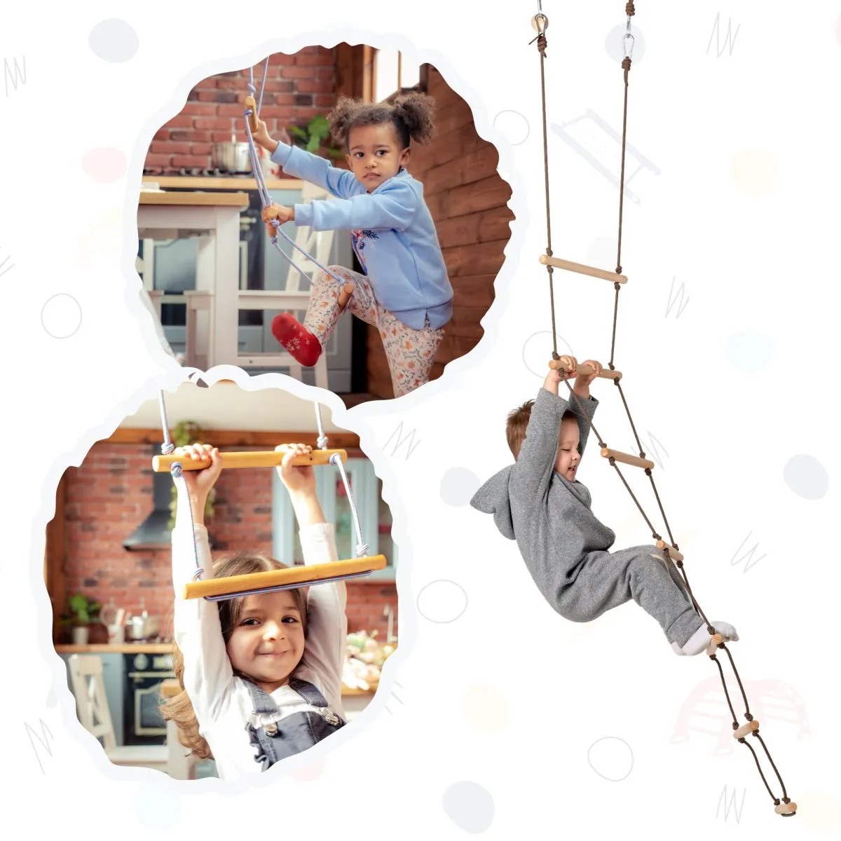 Climbing Rope Ladder for Kids 3-9 Y.o.