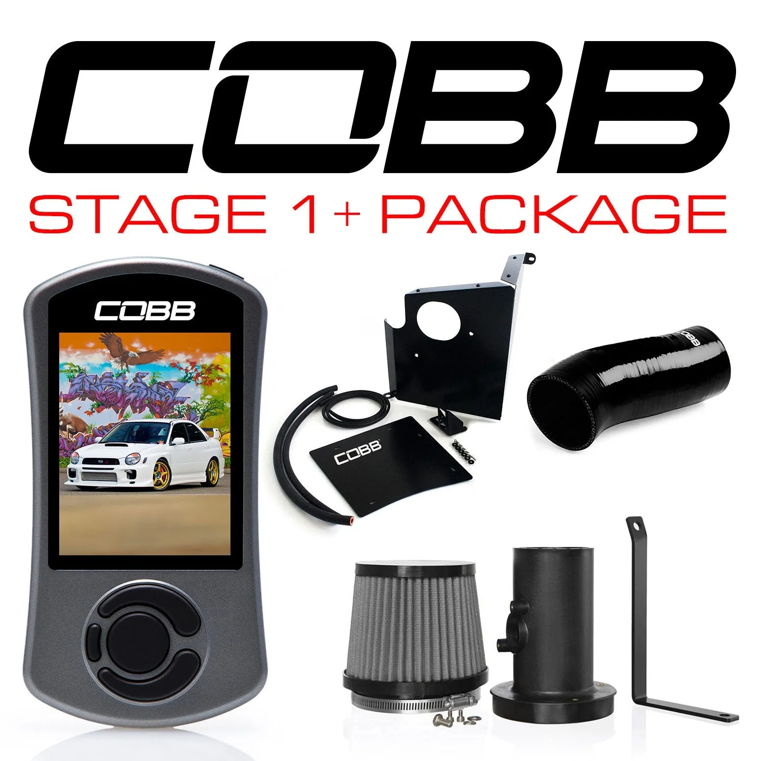 Cobb 02-05 SUBARU WRX STAGE 1  POWER PACKAGE W/V3 (cobb612X01P-BK)