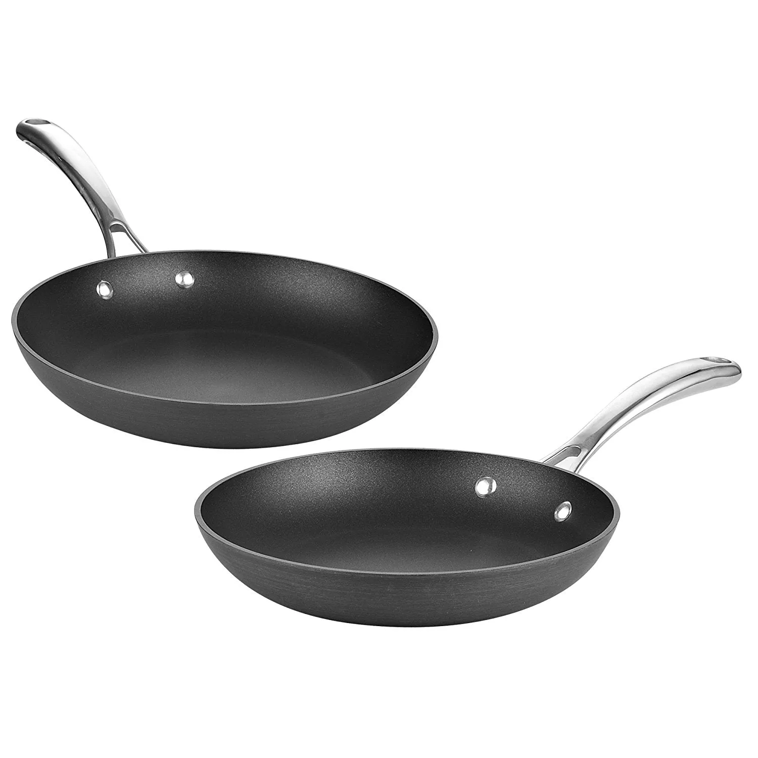 Cooks Standard 2-Piece Hard Anodized Nonstick Fry Pan Set, 9.5"/11"