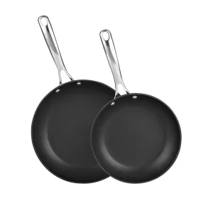 Cooks Standard 2-Piece Hard Anodized Nonstick Fry Pan Set, 9.5"/11"