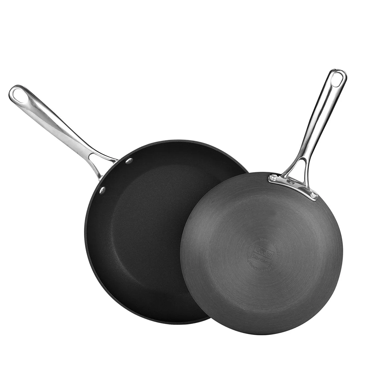 Cooks Standard 2-Piece Hard Anodized Nonstick Fry Pan Set, 9.5"/11"