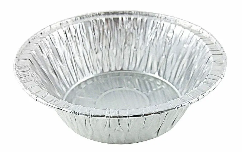 Durable 5 3/4" Foil Meat/Pot Pie Pan 1 13/16" Deep 1000/CS