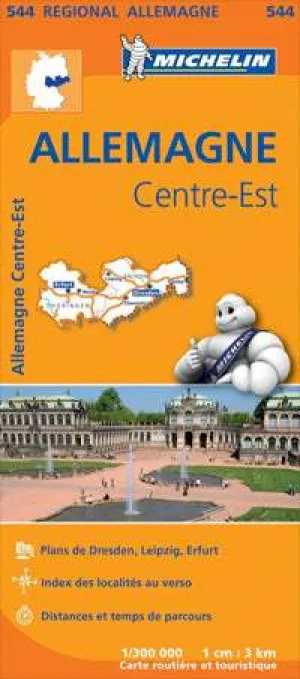 Germany Centre-East Road Map by Michelin (2013)