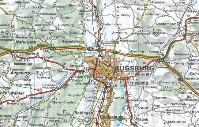 Germany South-East Road Map by Michelin (2013)