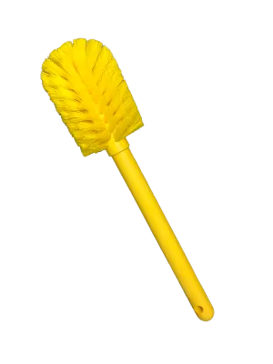 Goblet Cleaning Bottle Brush, Durable Bristles and Long Handle, Yellow