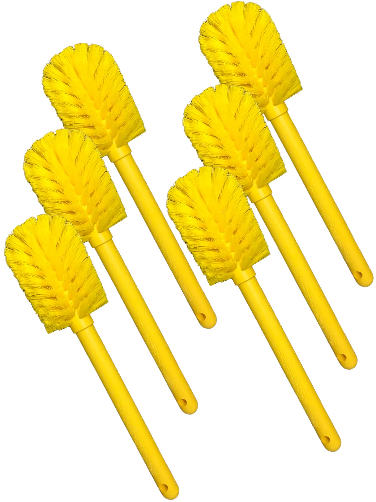 Goblet Cleaning Bottle Brush, Durable Bristles and Long Handle, Yellow