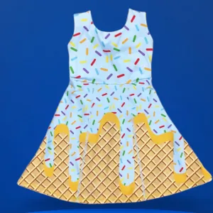 Ice cream drip yoga skorts dress