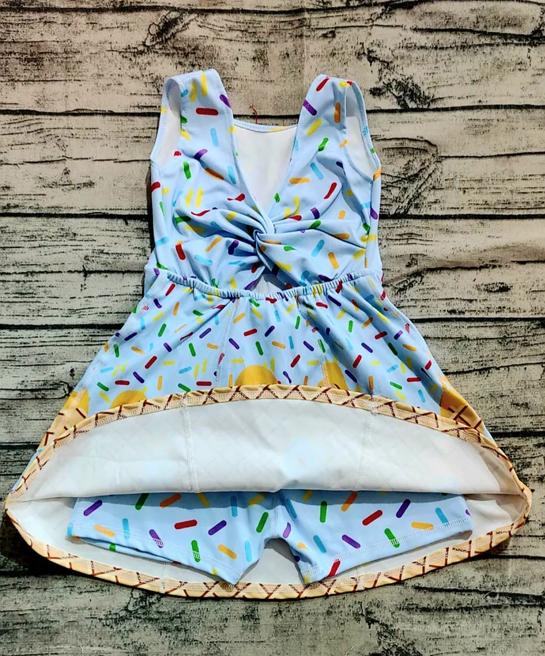 Ice cream drip yoga skorts dress