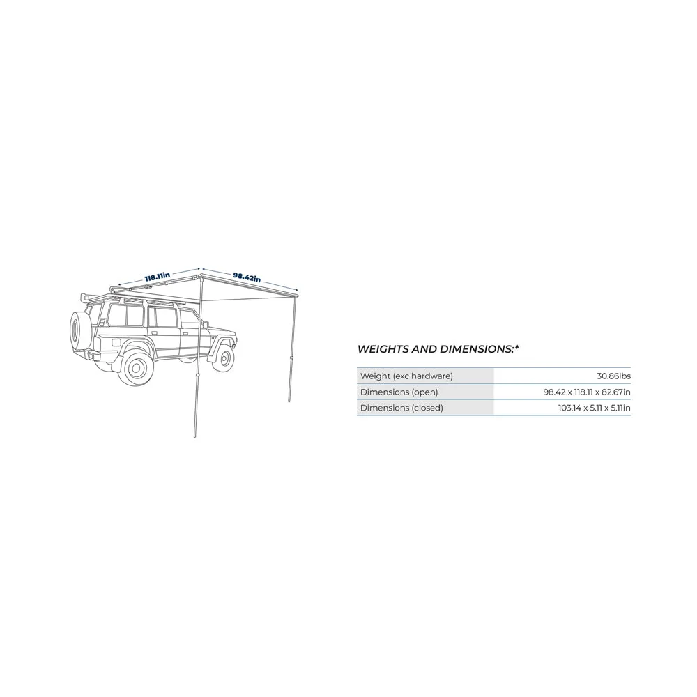 Kakadu - Blockout Awning 98 x 118