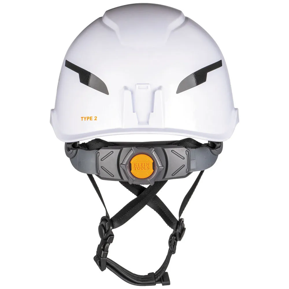 Klein 60564 Safety Helmet, Type-2, Non-Vented Class E, White