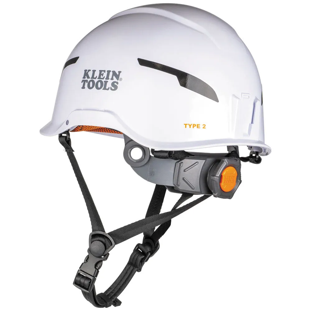 Klein 60564 Safety Helmet, Type-2, Non-Vented Class E, White