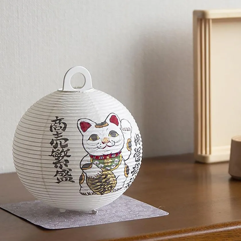 LUCKY CAT, Letter Lantern, Gifu Chochin