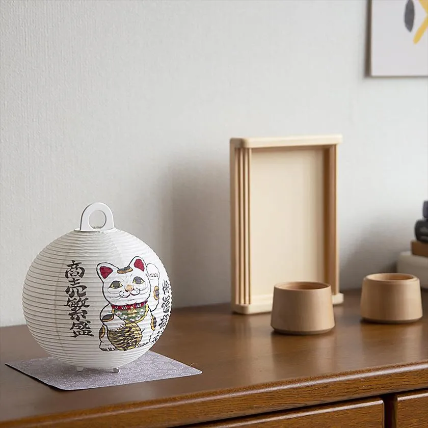LUCKY CAT, Letter Lantern, Gifu Chochin