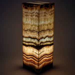 Natural Onyx Lamp Light Tower - 24