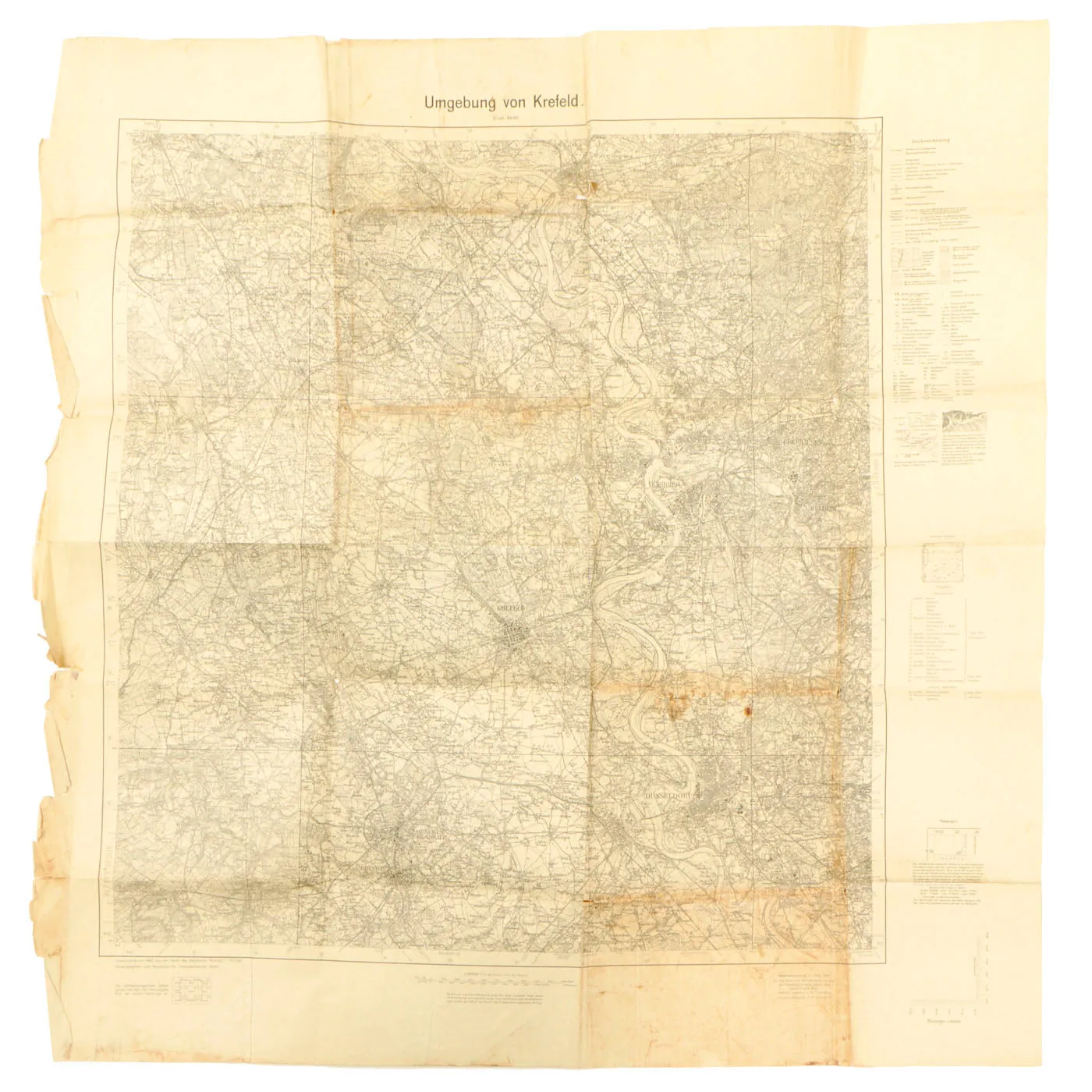 Original German WWI & WWII Military Map Collection - 4 Maps