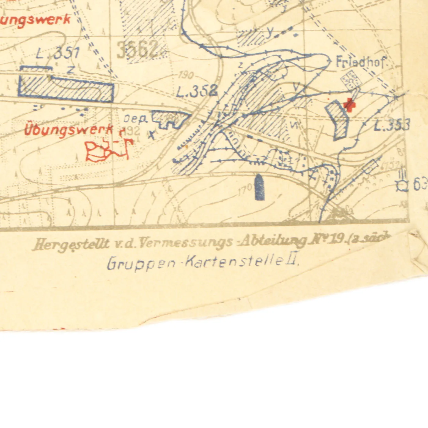 Original German WWI & WWII Military Map Collection - 4 Maps