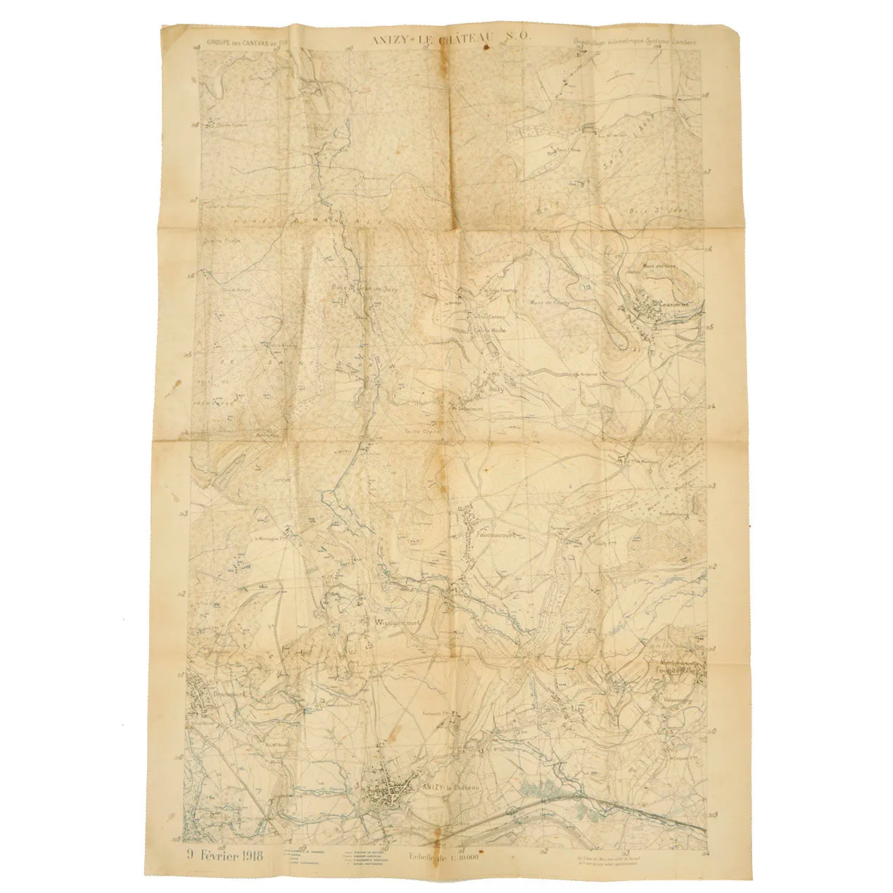 Original German WWI & WWII Military Map Collection - 4 Maps
