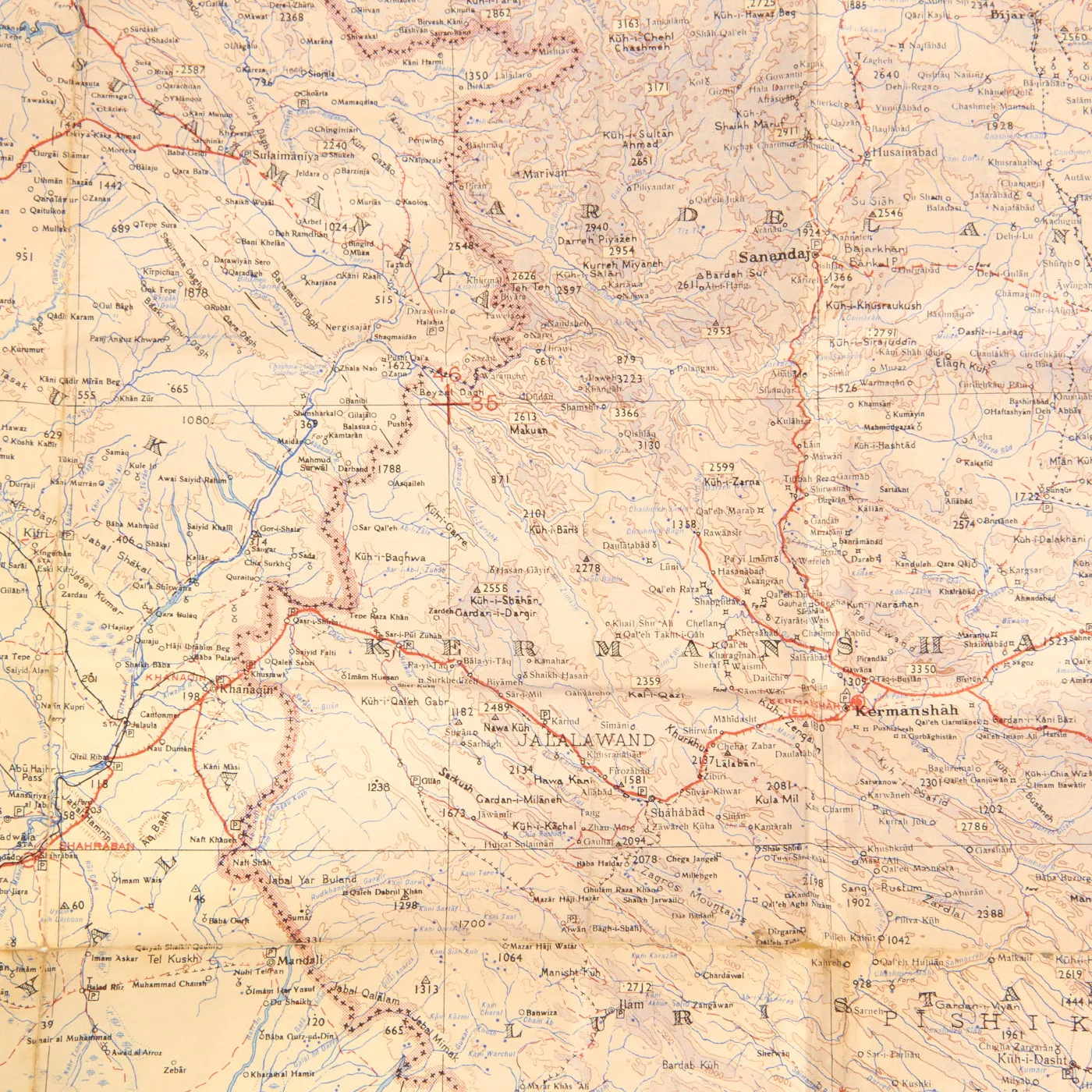 Original U.S. WWII Map Lot Featuring Operation Torch African Road Map & Baghdad Map - 2 Items