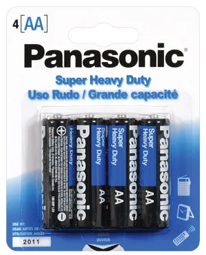 Panasonic Super Heavy Duty Battery AA - 4 Pack