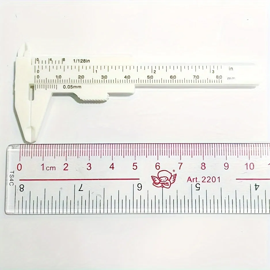 Precision Mini Plastic Sliding Vernier Caliper for Accurate Measurements