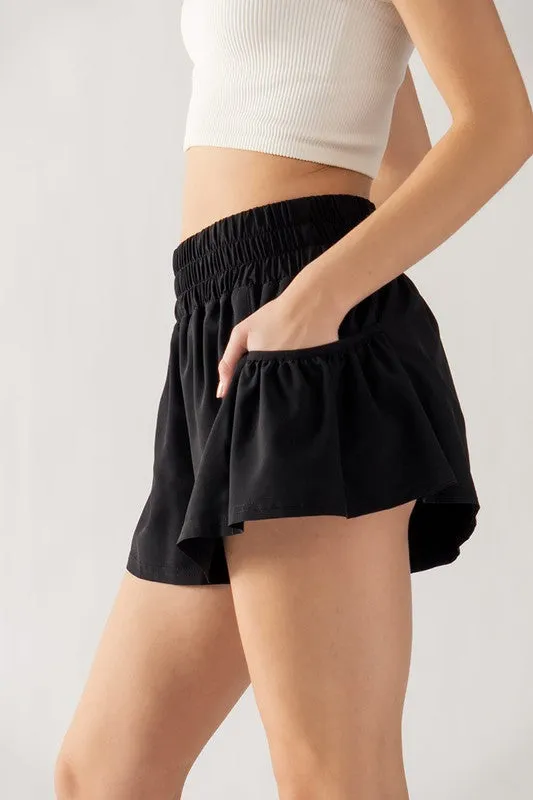 Soft LightWeight Windbreaker Active Shorts