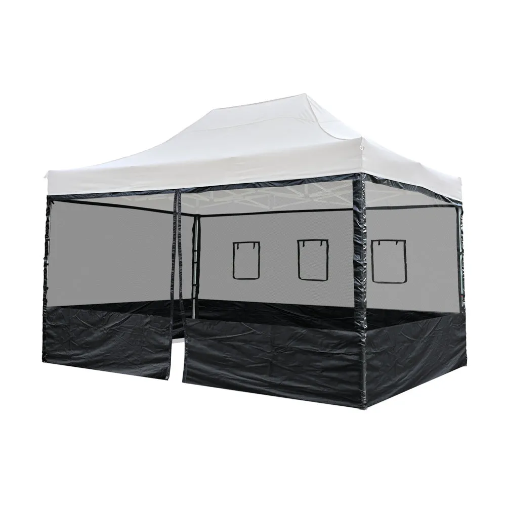TheLAShop Netting for Pop Up Canopy 10x15 Food Service Vendor Side Panel