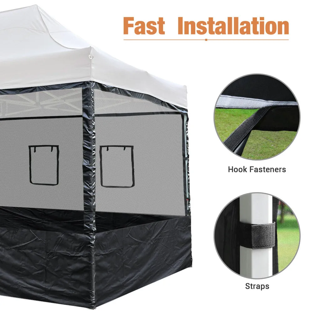 TheLAShop Netting for Pop Up Canopy 10x15 Food Service Vendor Side Panel