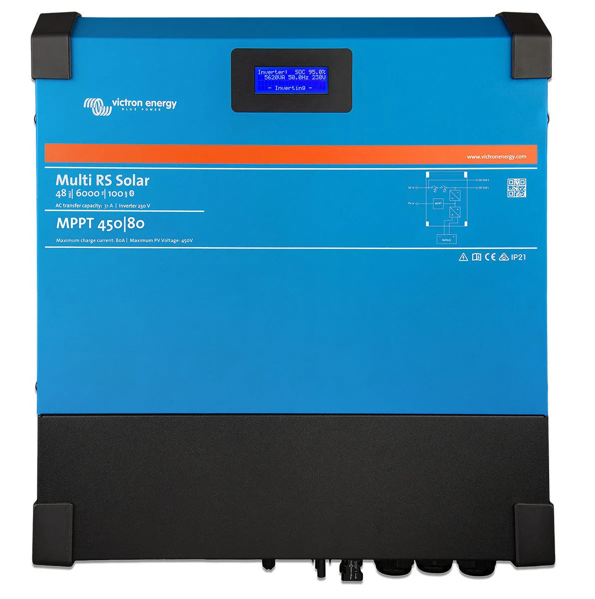 VICTRON MULTI RS SOLAR 48/6000/100-450/80 1 TRACKER HYBRID INVERTER/CHARGER