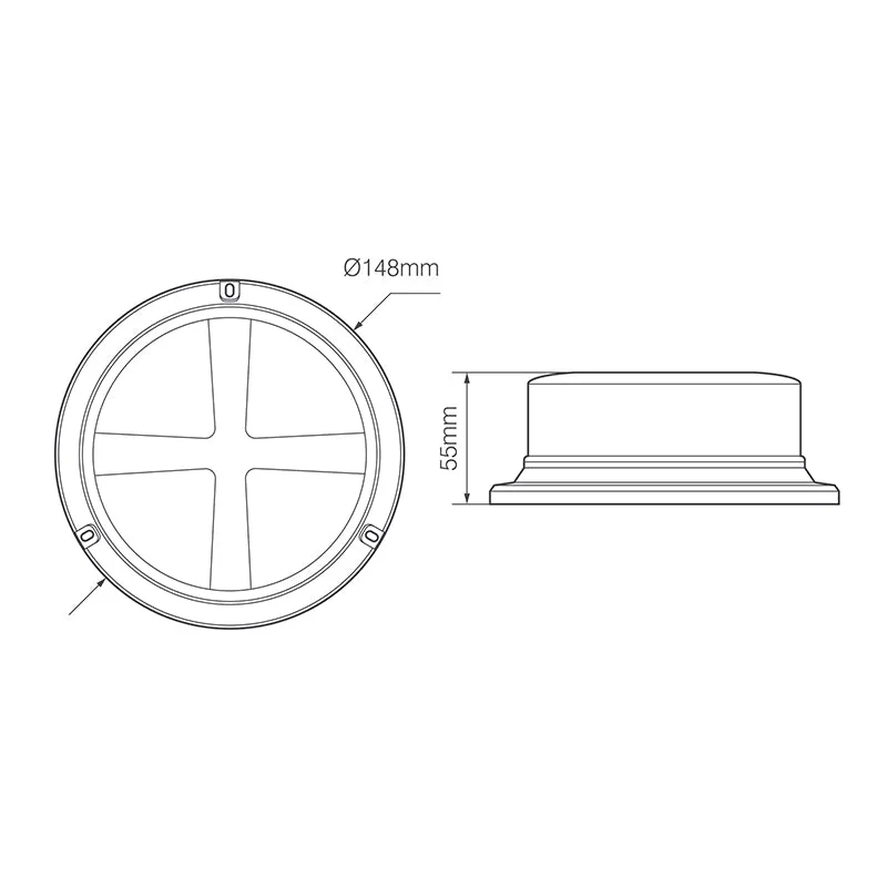 Warning Beacon LED Low-Profile