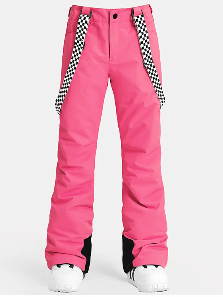 Women's Highland Bib Snowboard & Ski Pink Pants